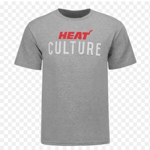 New Era Miami Heat Culture Boys Tee in Gray| Size: L 14/16